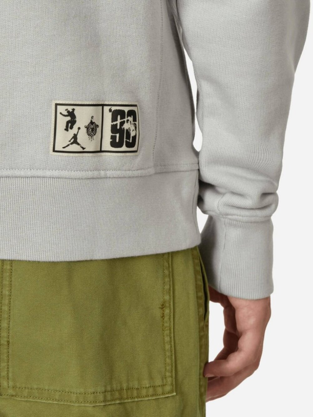 Jordan x Bephies Beauty Supply x UNION – Grey Fleece Hoodie - Picture 8 of 8
